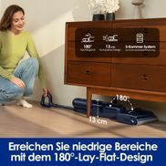 Komfortable Reinigung auch unter Möbeln