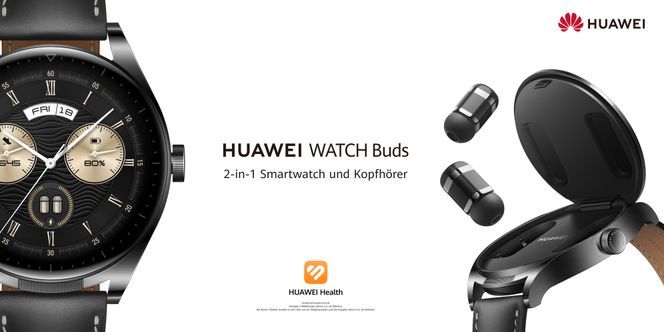 Huawei WATCH Buds Smartwatch (3,66 Einem, Smartwatch (1,43 Zoll) Proprietär), Kopfhörer 3,63 cm/1,43 Display: in cm und Zoll