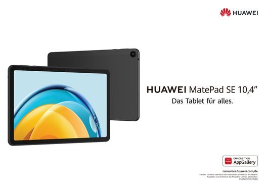 Tablet Qualcomm Snapdragon 128 6 HarmonyOS), SE 680 MatePad Huawei nm 4+128GB Octa-Core Prozessor (10,4\