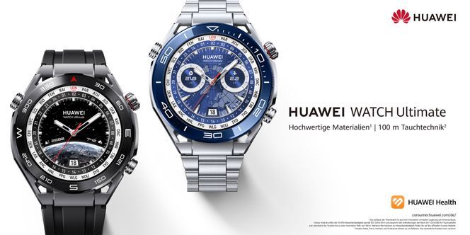 Huawei Watch Ultimate Smartwatch (3,81 cm/1,5 Zoll, Proprietär),  Widerstandsfähige Smartwatch mit Gehäuse aus amorpher Zirkonlegierung