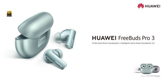 Huawei FreeBuds Pro 3 wireless In-Ear-Kopfhörer (Active Noise Cancelling ( ANC), Freisprechfunktion, aktive Geräuschunterdrückung (ANC), intelligente aktive  Geräuschunterdrückung -> ANC