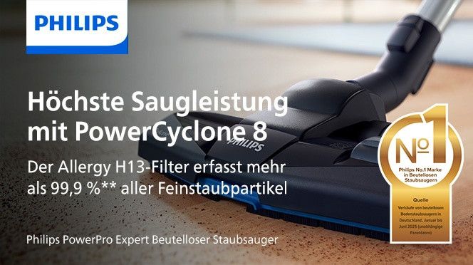 Philips PowerPro Expert FC9729/09 Beutelloser Staubsauger