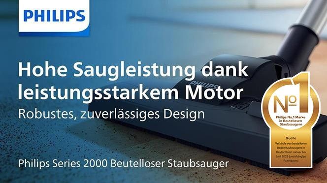 Philips 2000 series XB2125/09 Beutelloser Staubsauger