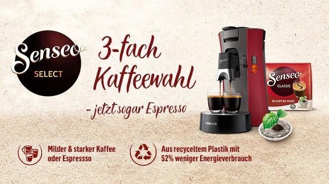 Senseo ® Select CSA240/90 Kaffeepadmaschine