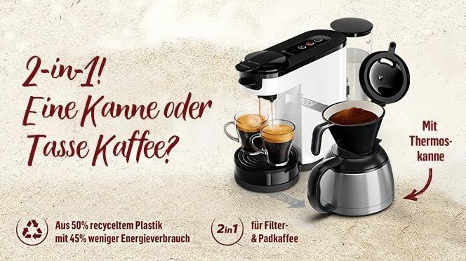 Senseo Switch HD6592/04 Pad- und Filterkaffeemaschine