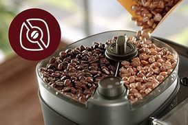 Philips Kaffeemaschine mit Mahlwerk HD7900/50 All-in-1 Brew, Permanentfilter  1x4, mit Smart Dosierung und Duo-Kaffeebohnenbehälter, inkl. Dosierlöffel