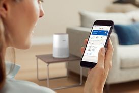 Verbunden mit der Philips Air+ App