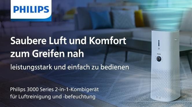 Philips 3000 series Series 3000 AC3737 2-in-1-Kombigerät für Luftreinigung und -befeuchtung