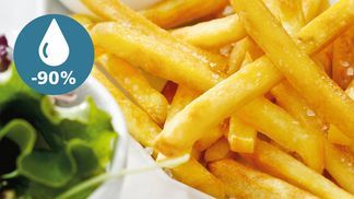 Enjoy healthy food with up to 90% less fat*