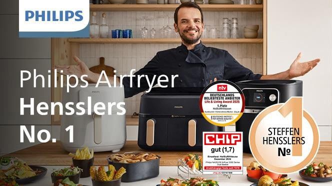 Philips 3000 series NA353/10 Airfryer mit zwei Körben