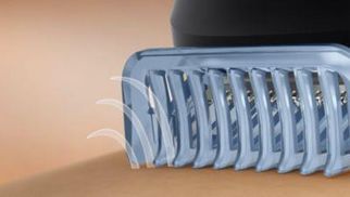 Gleichmäßiges Trimmen mit dem Lift & Trim-Kamm