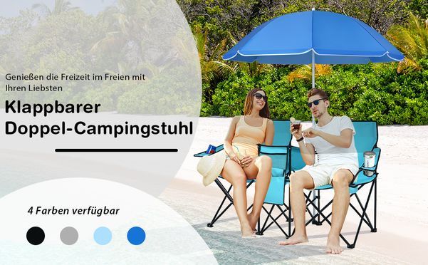 Klappbarer Doppel Campingstuhl