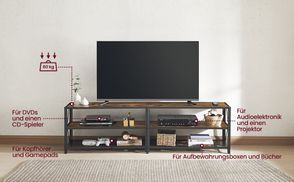 Fernseher, Receiver und Filmsammlung