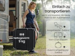 5 stufig verstellbare Rückenlehne
