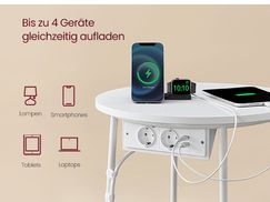 Bis zu 4 Geräte gleichzeitig aufladen