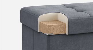 Ecke mit Metallabdeckung