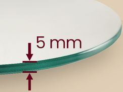 Hochwertiges Hartglas