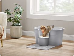 FEANDREA Katzentoilette, Katzenklo, Mit Hohen Seite Produktbild-Vorschau 4