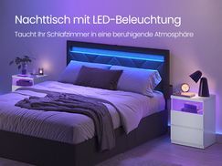 Nachttisch mit LED Beleuchtung