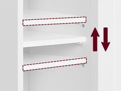 Viele Aufbewahrungsmöglichkeiten