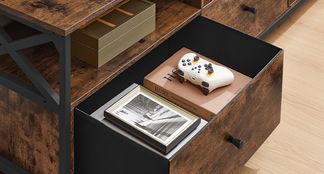 3 geräumige Schubladen