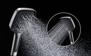 Starke Druckbeaufschlagung und größerer Duschkopf