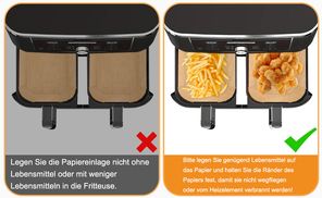 Die Pfanne sollte nicht leer oder nur mit einer kleinen Meng