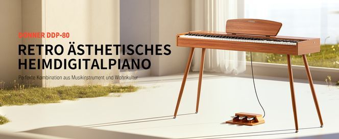 Donner DDP-80 Digitalpiano 88 Tasten gewichtete Tastatur E-Piano 