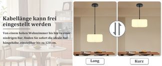 Kabellänge kann frei eingestellt werden