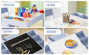 Mit wendbarer Tischplatte / Großer Stauraum