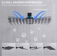 12 Zoll große Grobduschkopf