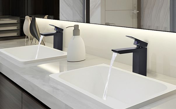 HOMELODY Wasserfall Waschtischarmatur mit quadratischem Design!