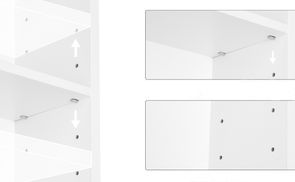 Höhenverstellbares Regal