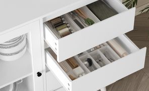 Großer Küchenschrank Von FirFurd - 181,5 Cm Hochschrank Mit 4 Türen & Schublade