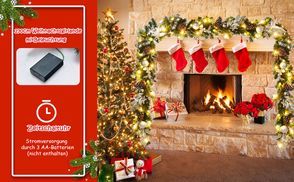 Beleuchtet mit 50 warmweißen LEDs