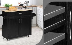 Verstellbares Regal & geräumige Oberfläche