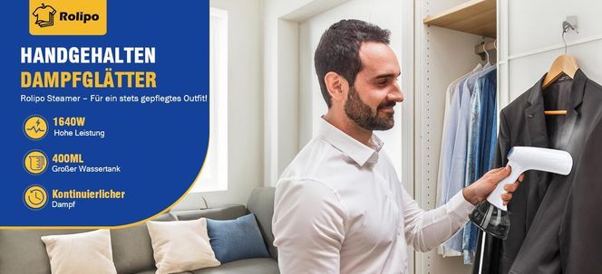  Rolipo Handheld Dampfglätter – Ihr Begleiter für ein immer gepflegtes Outfit!