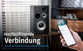 Hochauflösende Verbindung per Bluetooth aptX