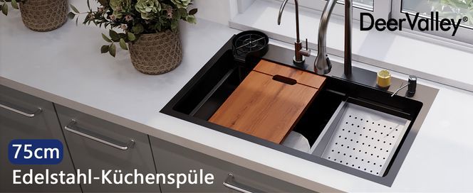 75cm stainless steel kitchen sink