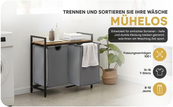 Wäsche mühelos sortieren und organisieren