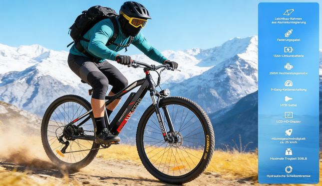 Shimano 9 Gang Schaltung & Unterstützungsstufen