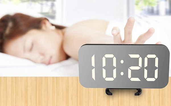 EXTSUD Wecker Digitaler Wecker LED Spiegel Wecker Digital