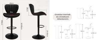 Höhenverstellbare Barhocker