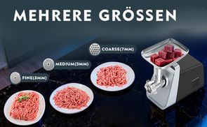 Drei Mahlstufen für jeden Bedarf