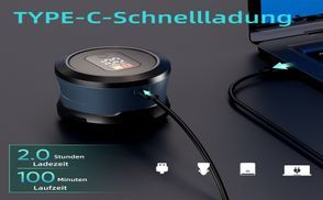 Klares LED Display & USB C Ladung