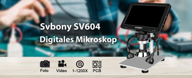  SV604 LCD Digitales Mikroskop
