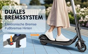 Doppelte Bremsen für Sicherheit