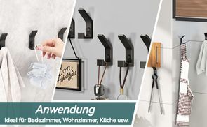 Mit fünf Doppelhaken für platzsparenden Komfort