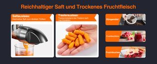 Amzchef Slow Juicer AMZCHEF Gemüsehobel-Zubehör – 3 Trommelreibe-Aufsätze (4mm, 4.5mm, 6mm) Für ZM1501 & GM3001 Slow Juicer Trommelreibe Edelstahl 304