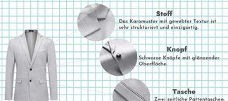 Details zur Anzugjacke